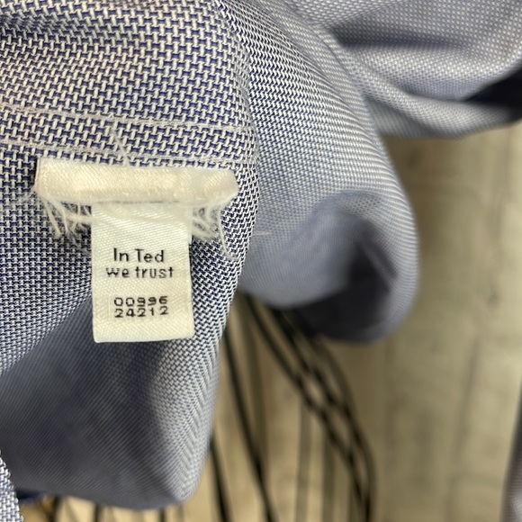 Ted Baker Endurance Long Sleeve Button-Up Shirt Contrasting Flip Cuff and Trim - Picture 11 of 13